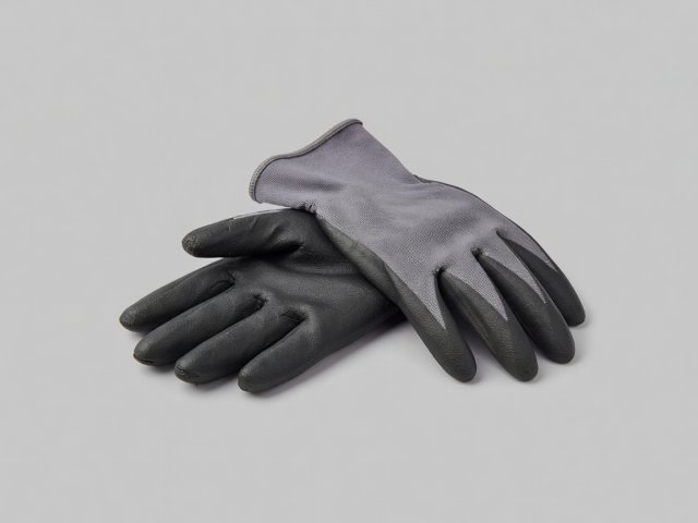 Generic protective work gloves rendered on a plain background without performance markings